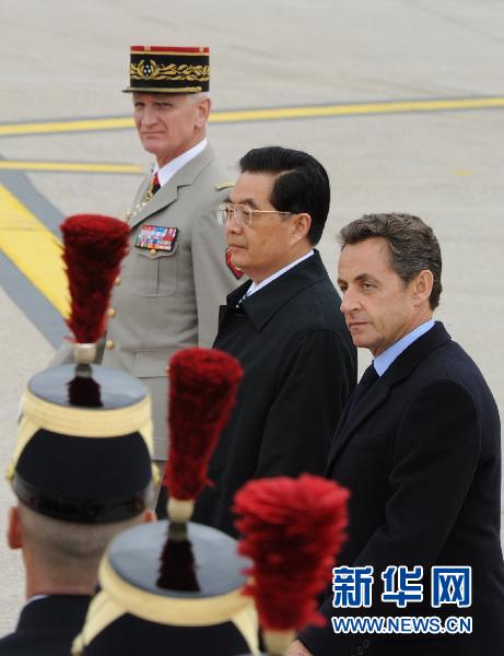 Arrivée du président chinois à Paris pour une visite d&apos;Etat