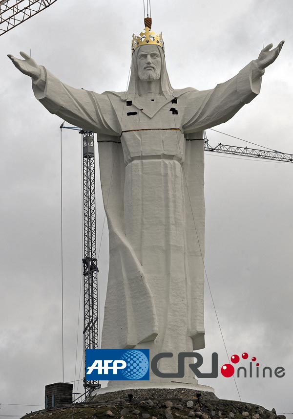 La plus grande statue de Jésus Christ dévoilée en Pologne