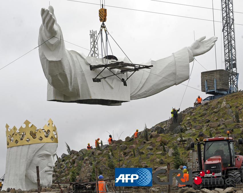 La plus grande statue de Jésus Christ dévoilée en Pologne