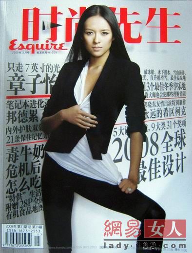 L&apos;actrice chinoise Zhang Ziyi en couverture de divers magazines