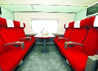 La première classe du TGV Beijing-Shanghai