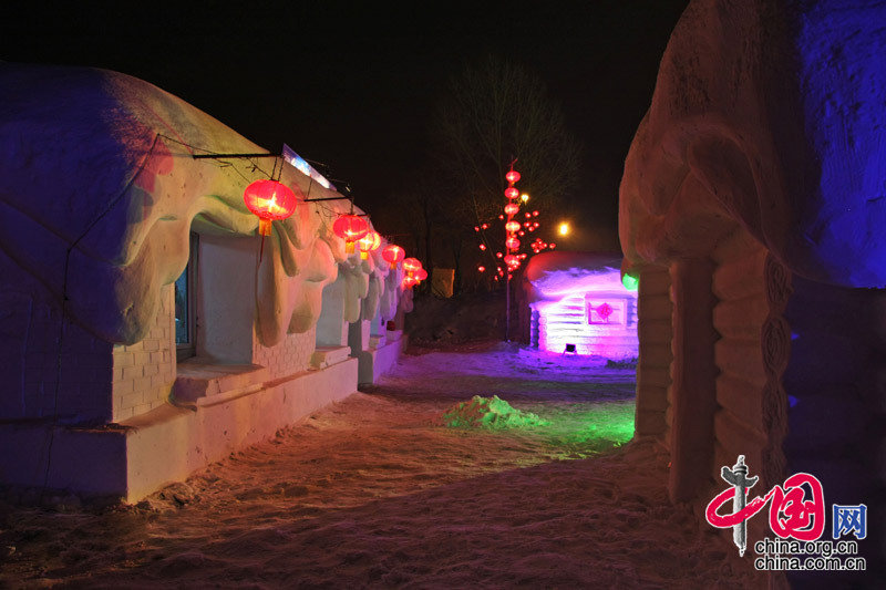 Le village de neige sur l'île du Soleil de Harbin (17)