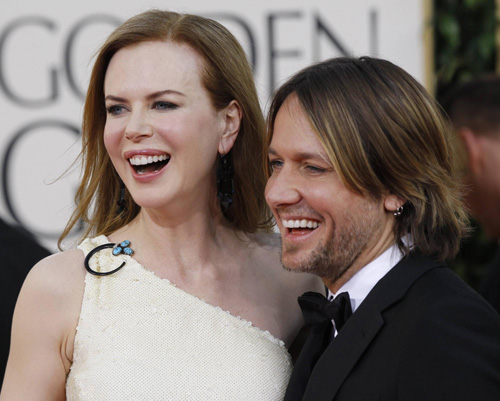 L&apos;actrice Nicole Kidman et son époux Keith Urban