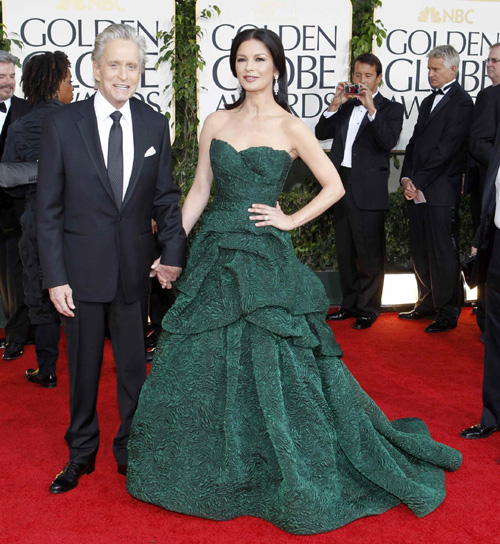 L&apos;acteur Michael Douglas et son épouse Catherine Zeta-Jones