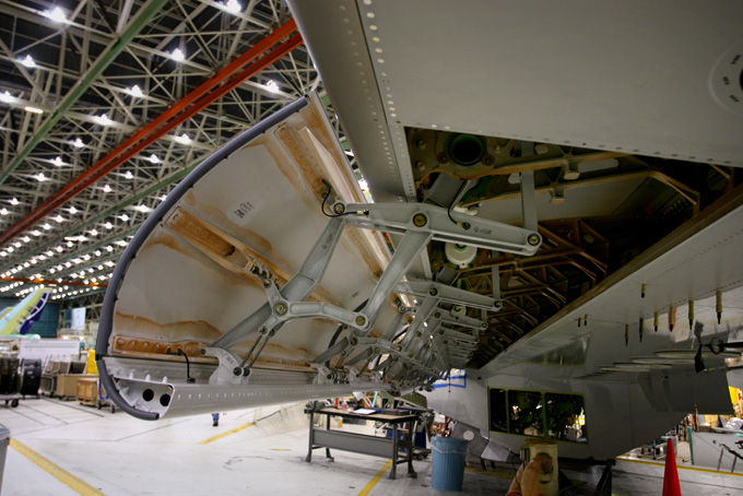 L&apos;usine Boeing, située à Everett dans l&apos;État de Washington.