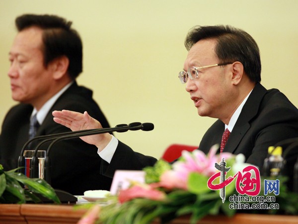M. Yang Jiechi, ministre chinois des Affaires étrangères