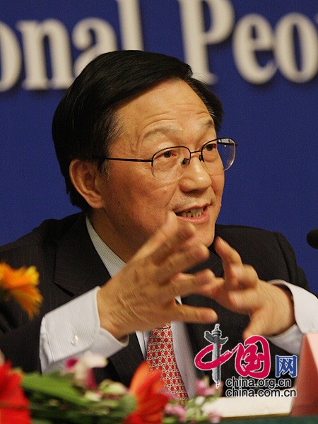 Xie Xuren, ministre chinois des Finances 