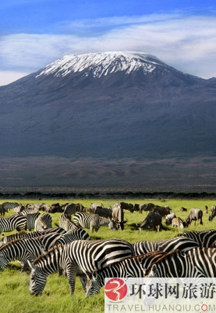 10. Le Kilimandjaro, montagne située dans le nord-est de la Tanzanie.