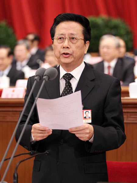 Chen Changzhi, vice-président du comité permanent de l&apos;assemblée populaire nationale (APN)