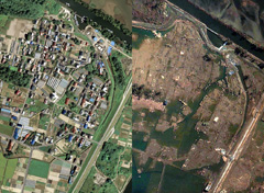 Le Japon avant et après le tsunami