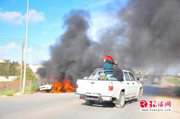 La ville de Benghazi après les attaques