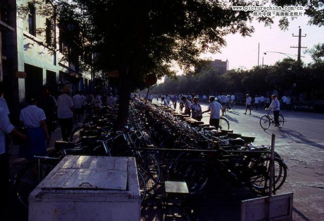 Les vélos à Beijing en 1980. 