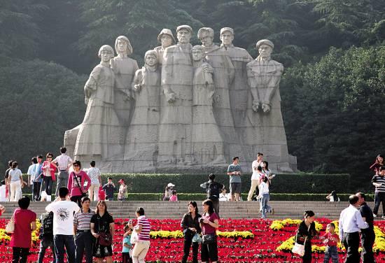 Le cimetière des martyrs de Yuhuatai à Nanjing, capitale de la province du Jiangsu. 