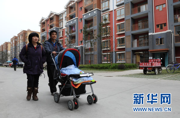 Un quartier résidentiel du nouveau Beichuan. Photo prise le 20 mars.