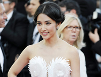 Li Bingbing à Cannes pour promouvoir le film Snow Flower and the Secret Fan