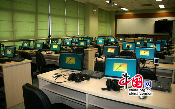 Une salle de classe de l&apos;Institut de traducteurs et d&apos;interprètes de la BLCU.