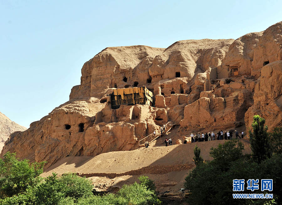  L'emplacement des grottes de Tuyugou au Xinjiang.