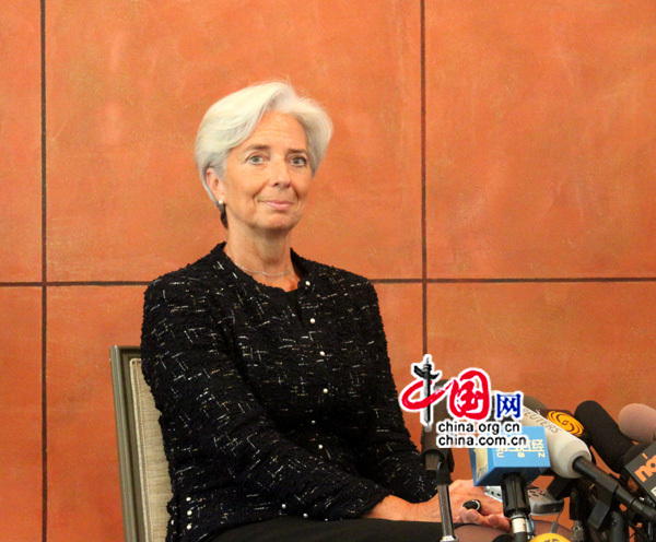 Christine Lagarde : le FMI contribuera à l&apos;internationalisation de la monnaie chinoise 2 (Photo: ZHU Ying/China.org.cn)