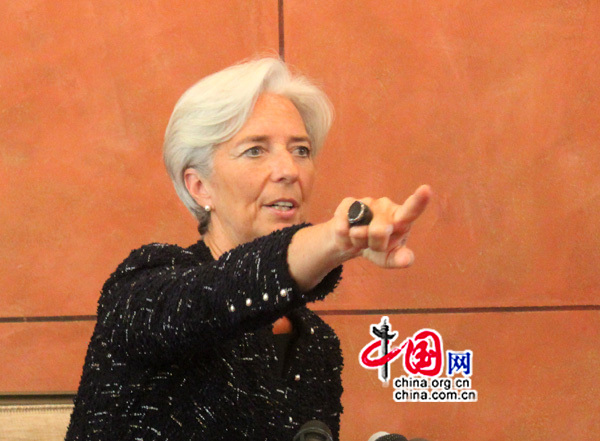 Christine Lagarde : le FMI contribuera à l'internationalisation de la monnaie chinoise 1 (Photo: ZHU Ying/China.org.cn)
