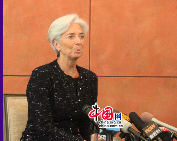 Christine Lagarde : le FMI contribuera à l&apos;internationalisation de la monnaie chinoise 3 (Photo: ZHU Ying/China.org.cn)
