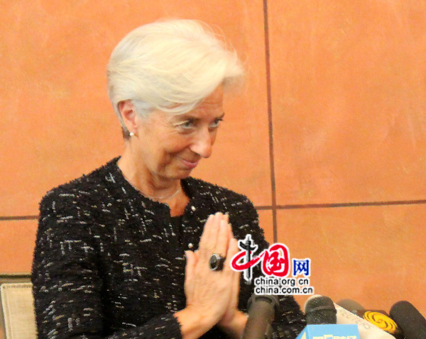 Christine Lagarde : le FMI contribuera à l'internationalisation de la monnaie chinoise 4 (Photo: ZHU Ying/China.org.cn)