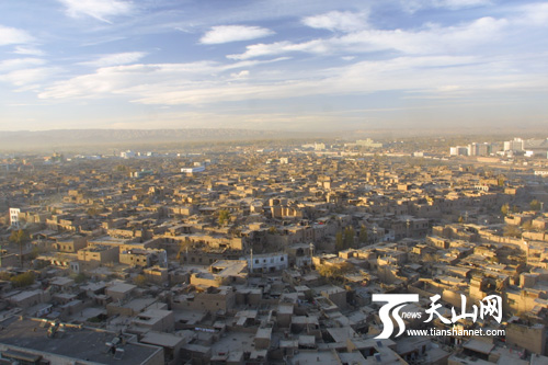 La vieille cité de Kashgar. 