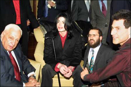 Michael Jackson et l&apos;ancien Premier ministre israélien Ariel Sharon