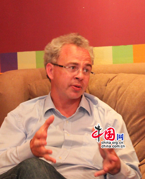 Emmanuel Lincot, un célèbre sinologue français, accorde une interview exclusive à China.org.cn (Photo: ZHU Ying/China.org.cn)