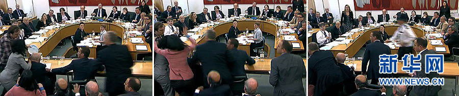 L'audition des Murdoch brièvement suspendue après une tentative d'agression 2