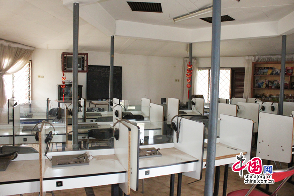 Le laboratoire linguistique de l’Institut Confucius de l'Université de Yaoundé II.