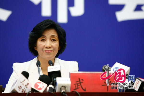  Wu Ping, porte-parole du programme chinois des vols spatiaux habités