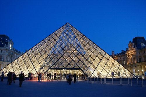 Paysage nocturne du Louvre