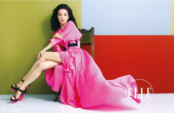 La charmante Zhao Wei fait la une du magazine Elle4