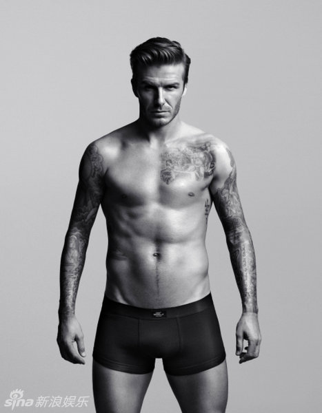 David Beckham pose en sous-vêtements1