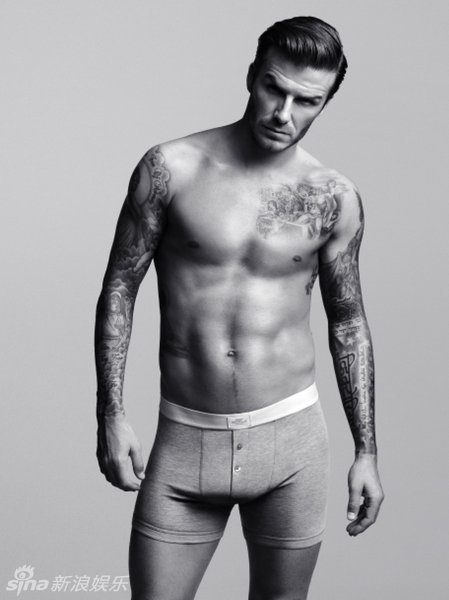 David Beckham pose en sous-vêtements2