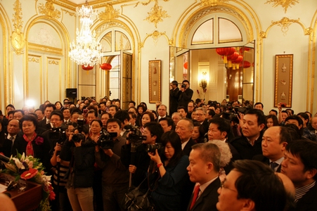 L'ambassade de Chine en France organise une réception pour la nouvelle année du dragon