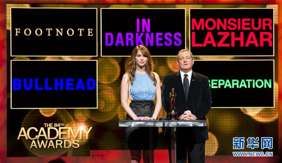 Annonce des nominations aux 84e Oscars