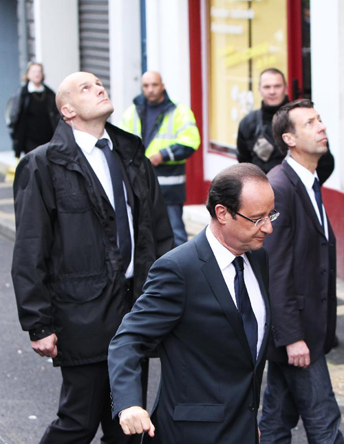 François Hollande élu président, une France rose