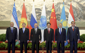 Le président Hu Jintao rencontre les chefs d´Etat des pays membres de l’OCS