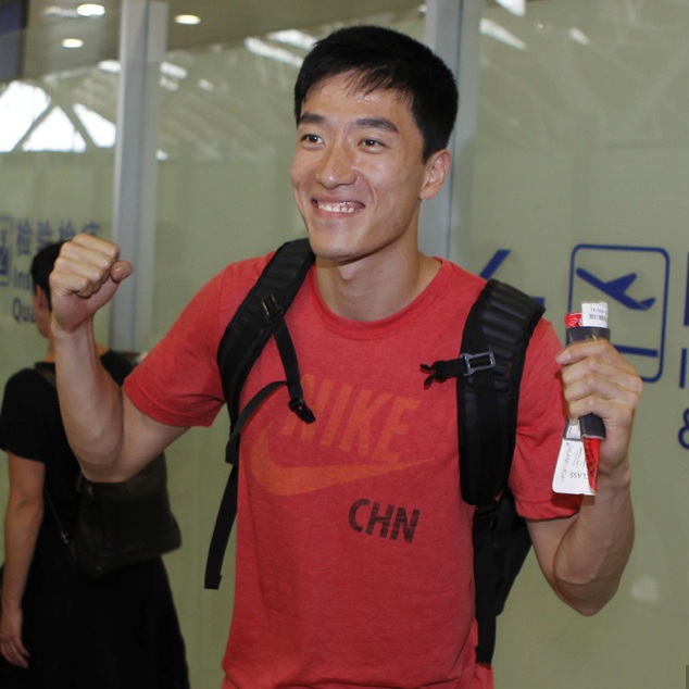 C'est parti ! Liu Xiang part à Londres pour les JO