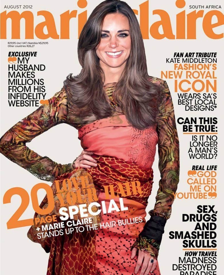 Kate Middleton en couverture de Marie Claire