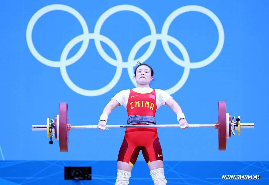 JO 2012: la Chinoise Wang Mingjuan décroche la médaille d'or d'haltérophilie de la catégorie des -48 kg dames