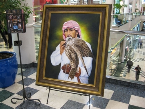 迪拜王子的油画，伊斯兰的女子只能嫁伊斯兰的男子，他是好多人的梦中情人~！