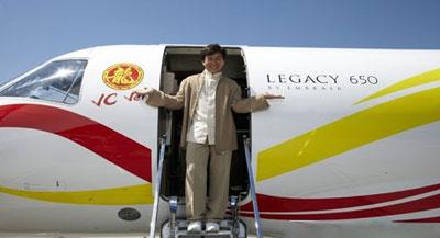 Jackie Chan et son jet privé