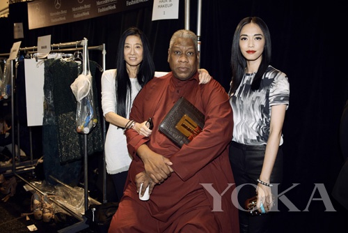 Fashion Week de New York : l&apos;actrice chinoise Yao Chen au défilé Vera Wang 2