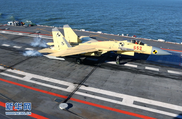 L&apos;appontage du JIAN-15 améliore la combativité du porte-avions Liaoning