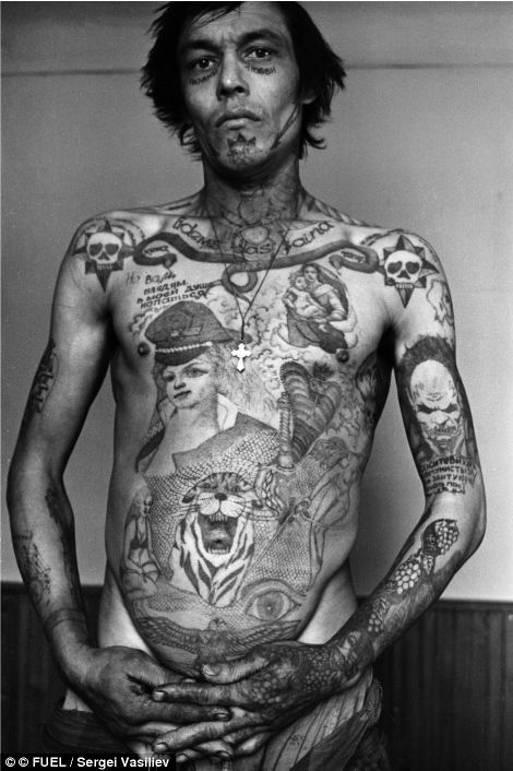 Les tatouages des membres de gangs russes