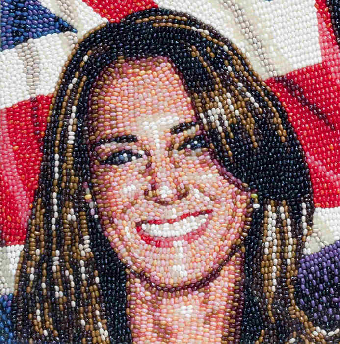 Des portraits de Kate Middleton réalisés en bonbon et en Lego