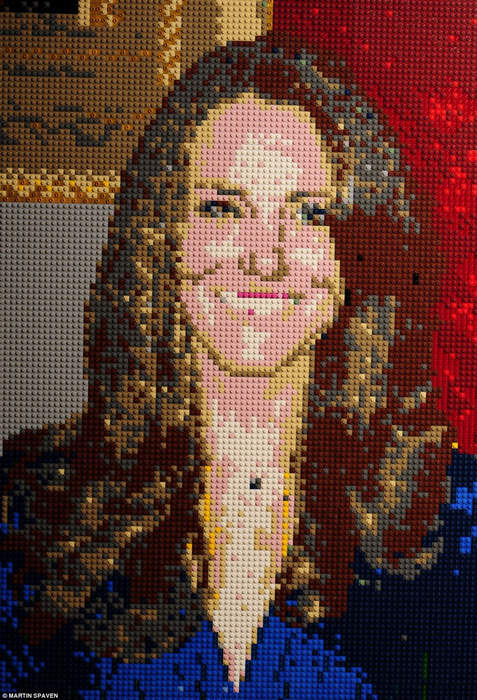 Des portraits de Kate Middleton réalisés en bonbon et en Lego