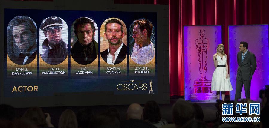 La liste complète des nominations aux Oscars 2013